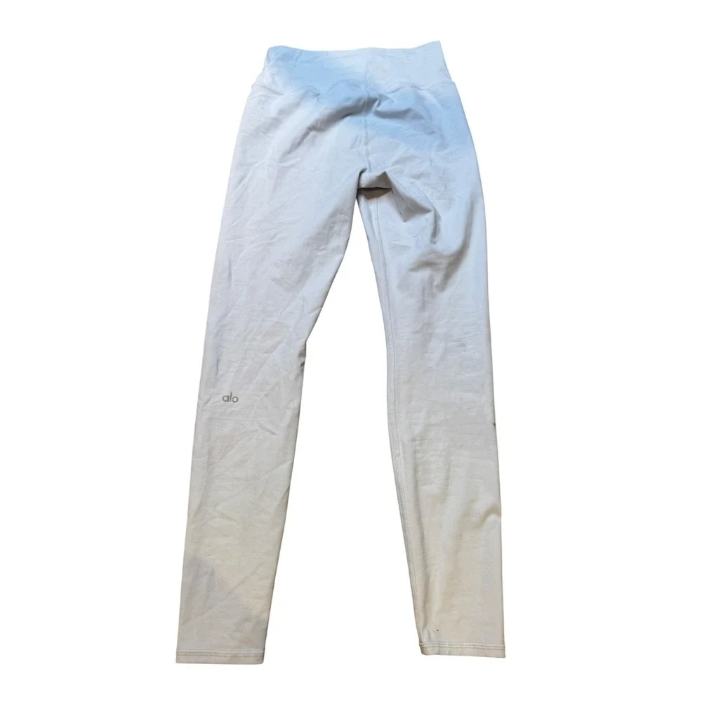 Alo Yoga Distressed‎ High Waist Leggings White Size L warrior legging